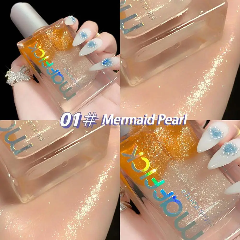 

Glitter Spray Body Luminizer Highlighter Spray Shimmer Make Gold Brighten Highlight Glitter Glow Body Rose T0C3