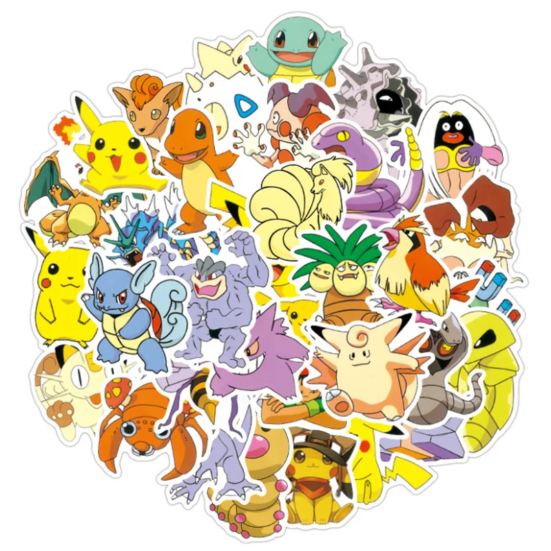 

10/30/50PCS cute animation children pet cartoon elf graffiti trolley case stickers notebook car decoration wholesale