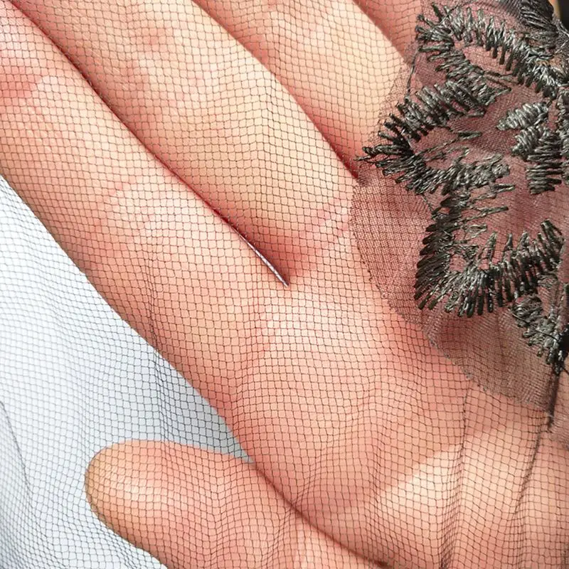 Женский однослойный костюм для косплея черный Хэллоуина с цветочной вышивкой