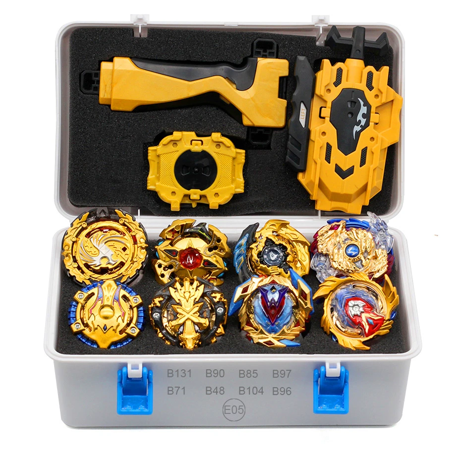 E05 Новая комбинация Beyblade Burst набор игрушек Beyblades Арена Bayblade Металл Fusion 4D с пусковой установкой волчок игрушки - Цвет: E05