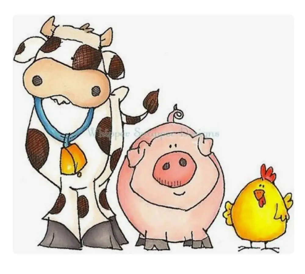 Beef pork chicken Transparent Silicone Stamp And metal die/Seal for DIY scrapbooking/photo album Decorative clear stamp sheets