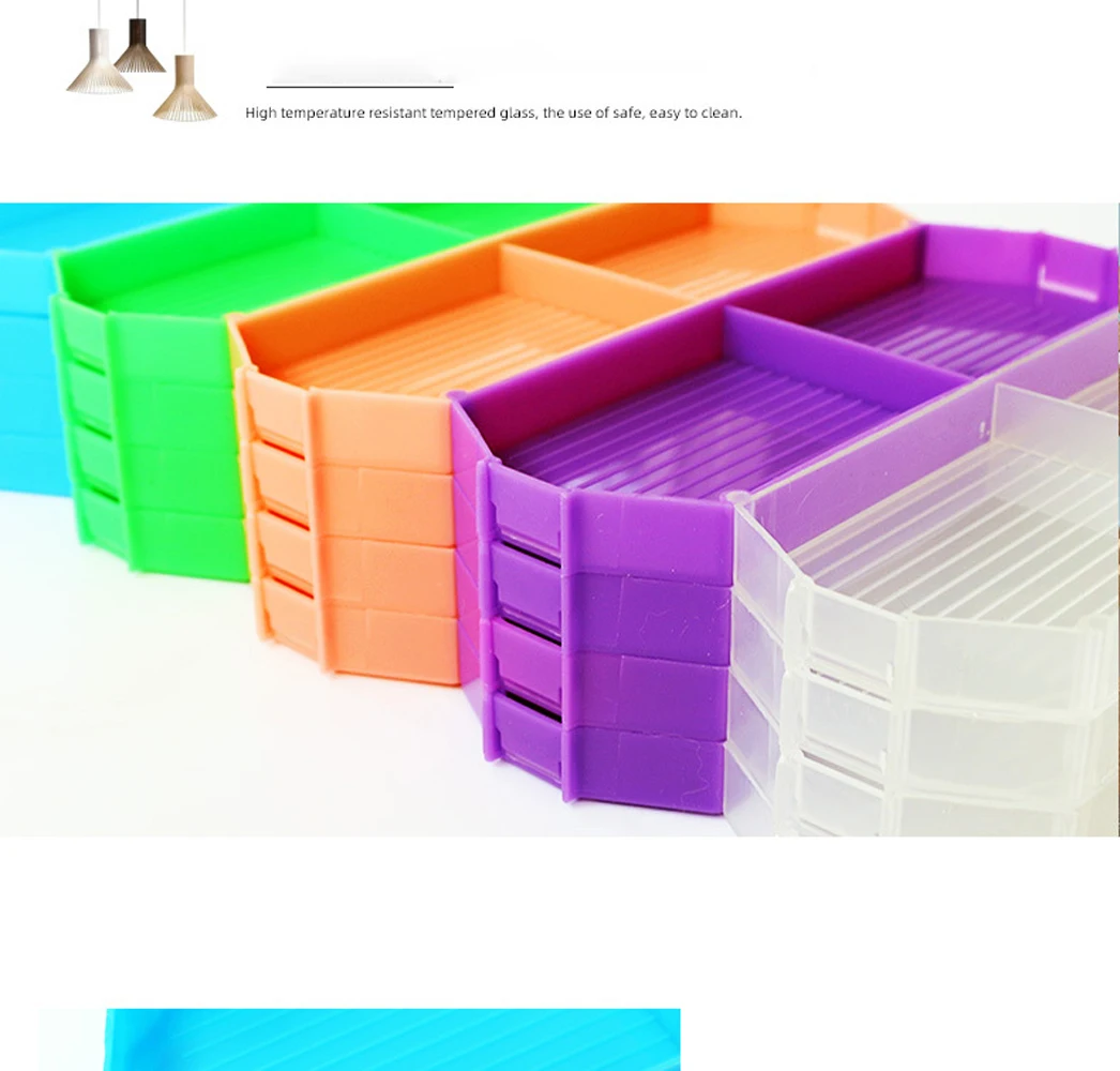 

Tool PlasticTray Big 5D DIY Diamond Cross Stitch Tools Diamond Embroidery Accessories Large Capacity Diamond Painting Wholesale