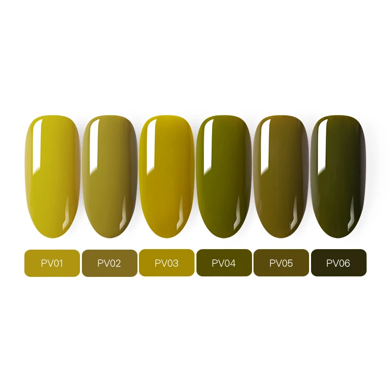 Olive Green 6 Pcs BORN PRETTY 12 шт. набор гелей для ногтей телесный серый замачиваемый УФ Гель-лак для ногтей Набор лаков для ногтей УФ светодиодный Гель-лак украшения для маникюра - Цвет: Olive Green 6 Pcs