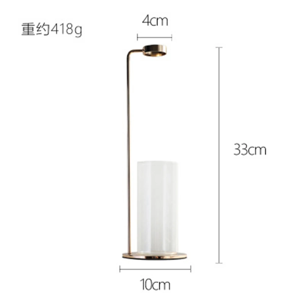 Простая Скандинавская прозрачная стеклянная ваза металлическая Цветочная