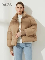 wixra womens jacket new fashion trendy parka overcoat solid warm outerwear and coats winter ladies streetwear casual clothing