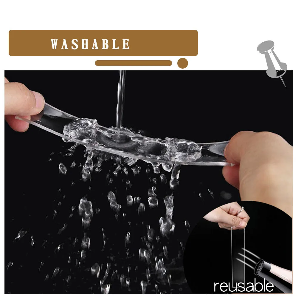 1/3/5 м нано лента Волшебная многофункциональная Двусторонняя прозрачная клейкая