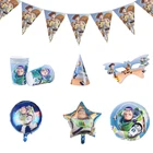 Одноразовая посуда, тарелки, чашки, соломинки, детский праздник на день рождения, Дисней, украшения историй игрушек, воздушные шары