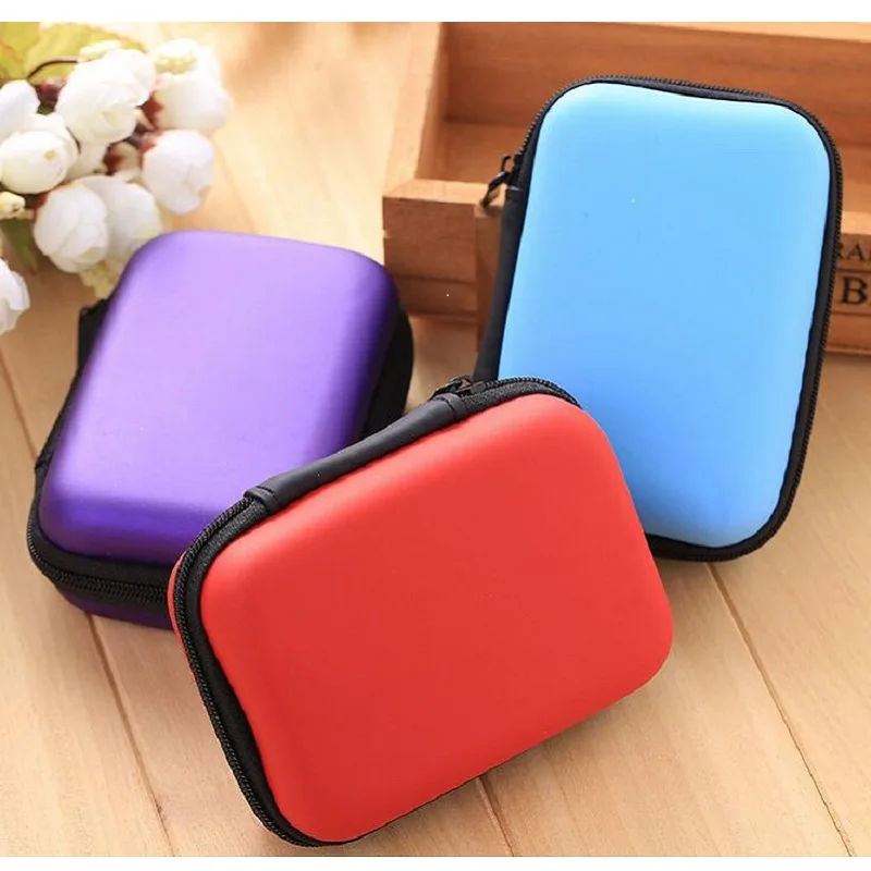 1 шт. прямоугольные водонепроницаемые наушники кабель для хранения данных