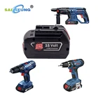 2021 заменить батарею BAT609 беспроводного электроинструмента Bosch 18 в на 6000 мАч, которая на 100% совместима с BAT610 BAT618