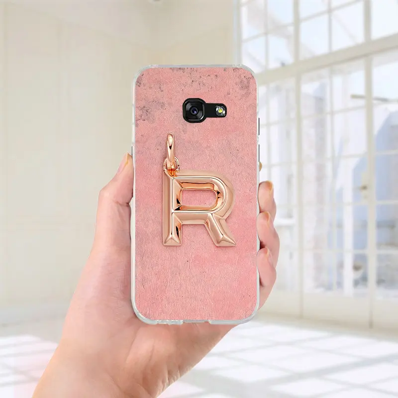 Picture 2 Для Samsung Galaxy A3 A5 A7 J2 J3 J4 J6 J5 J7 J8 Coque чехол мягкий, ТПУ силиконовый чехол для мобильного телефона чехлы буквы алфавита - Цвет: Picture 2