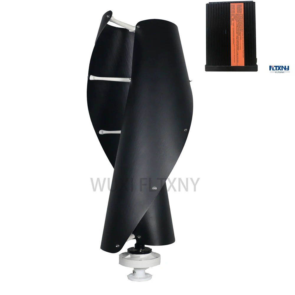 

New Color milky colour Helix Wind Turbine Generator 400w 500w 600w vertical windmill generator for home factory boat use