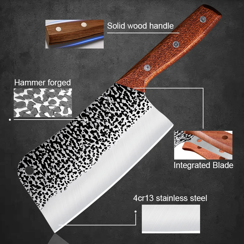 Набор кухонных ножей нож для резки мяса кованый из нержавеющей стали фруктов