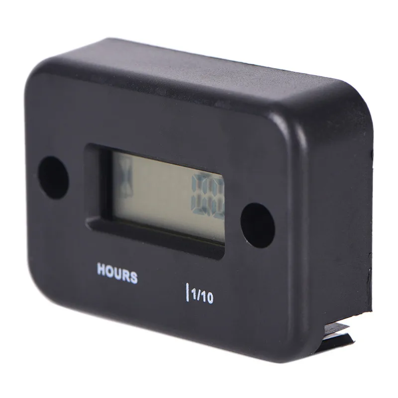 

1PC Waterproof Motorcycle Bike Timer Panel Hour Meter Machine Hours ATV LCD Hour Counter Digital Motorcycle Generator