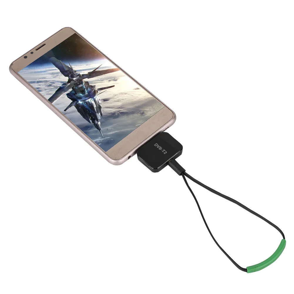 

DVB-T2 Digital TV Receiver Wireless HD TV Stick MICRO USB For Android Phone/Tablet PC/Notebook (Black)