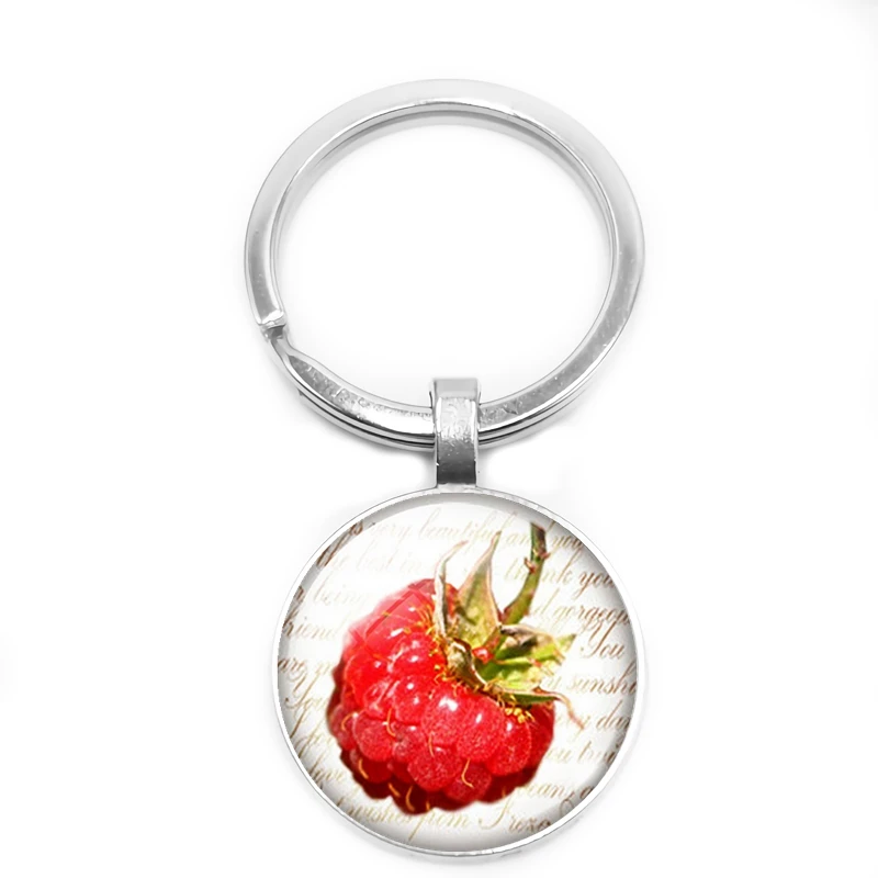 Новинка 2020 Лидер продаж модный персональный брелок из серий фруктов клубника