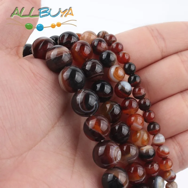 Бусины из натурального камня кофейное крепление раньше для изготовления