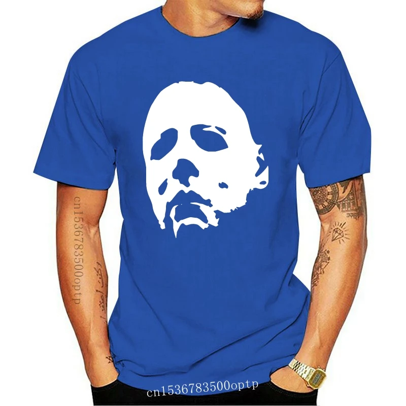 

Новая футболка Хэллоуин-Майкл Майерс 100% хлопок 2021 модная черная футболка с коротким рукавом