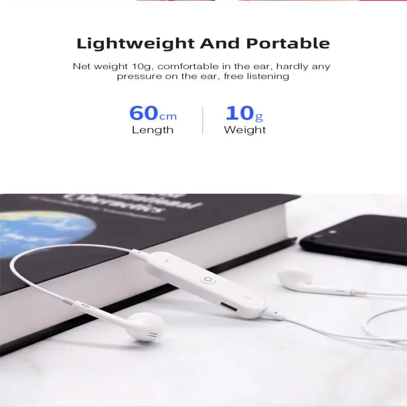 s6 wireless earphone music headset phone neckband sport bluetooth stereo earbuds earphone with mic for iphone samsung xiaomi free global shipping