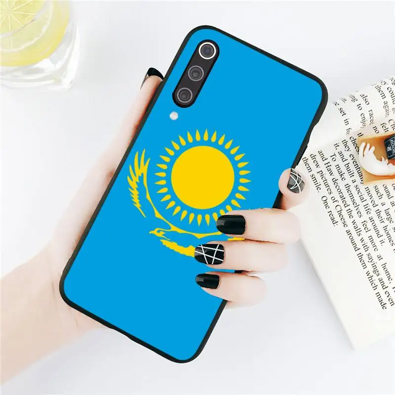 

Kazakhstan flag Phone Cases For Xiaomi Redmi note 7 8 9 t k30 max3 9 s 10 pro lite Luxury brand shell funda coque