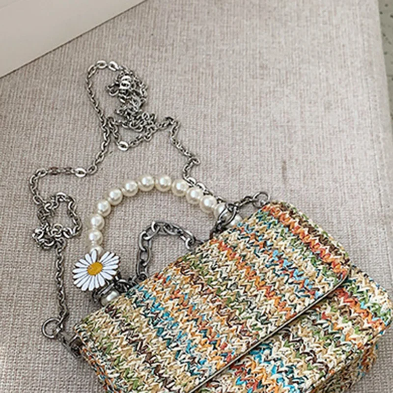 

Women's Bag Niche Bag Messenger Bag Summer Chain Straw Bag ular Handbag