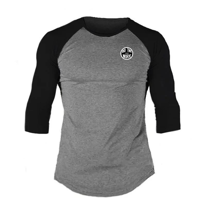 Мужская футболка с рукавом 3/4 реглан и бейсбольной футболкой | одежда