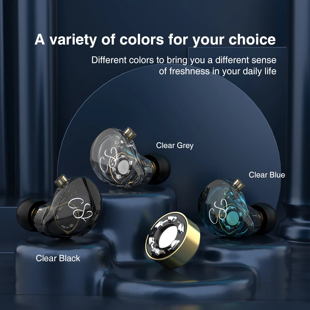 Новые динамические наушники-вкладыши TRN CS2 Hi-Fi музыкальные спортивные IEM