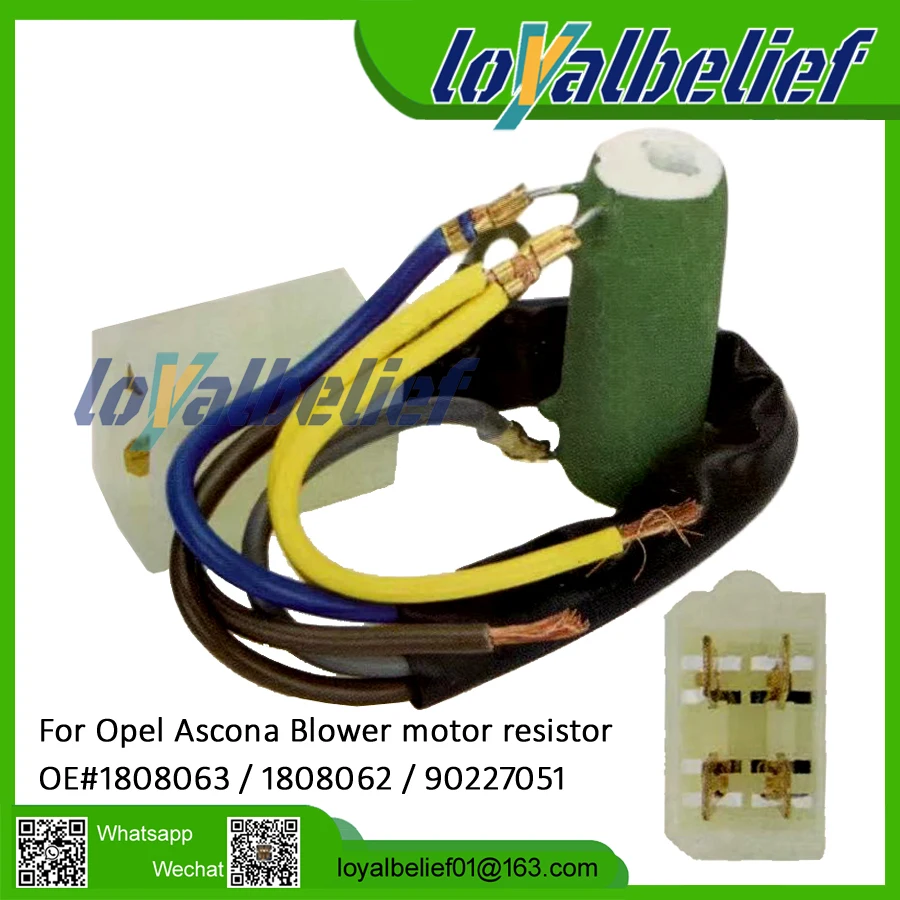 

Brand New Auto Heater Blower Motor Resistor For Opel Ascona blower control resistor 1808063 1808062 90227051