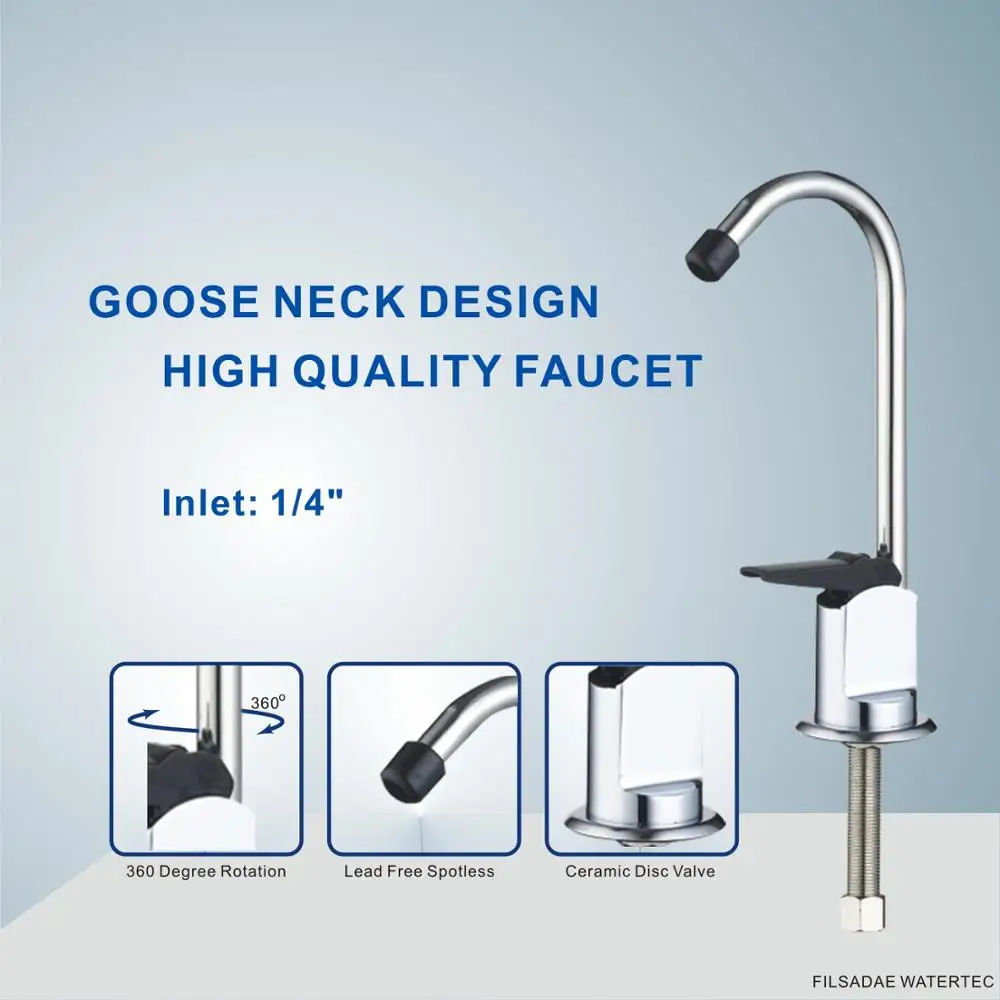 Простая и простая сборка для дома 3 ступенчатая система фильтрации воды под