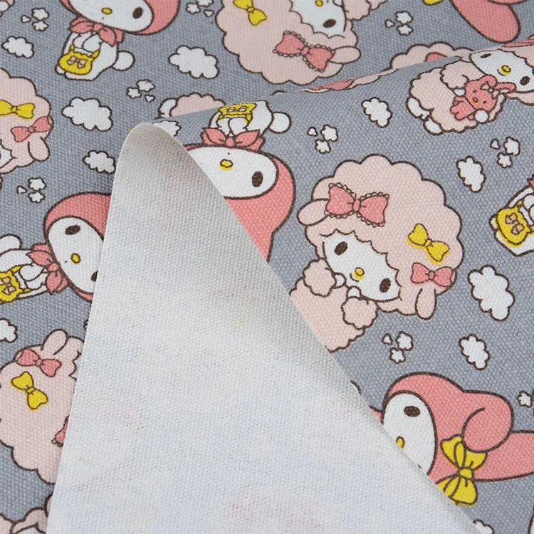 My Melody кролик фортепиано овца облако печать ручная работа пэтчворк хлопок холст тканевая Подушка Diy скатерть Диван Обложка 91 см x 145 см
