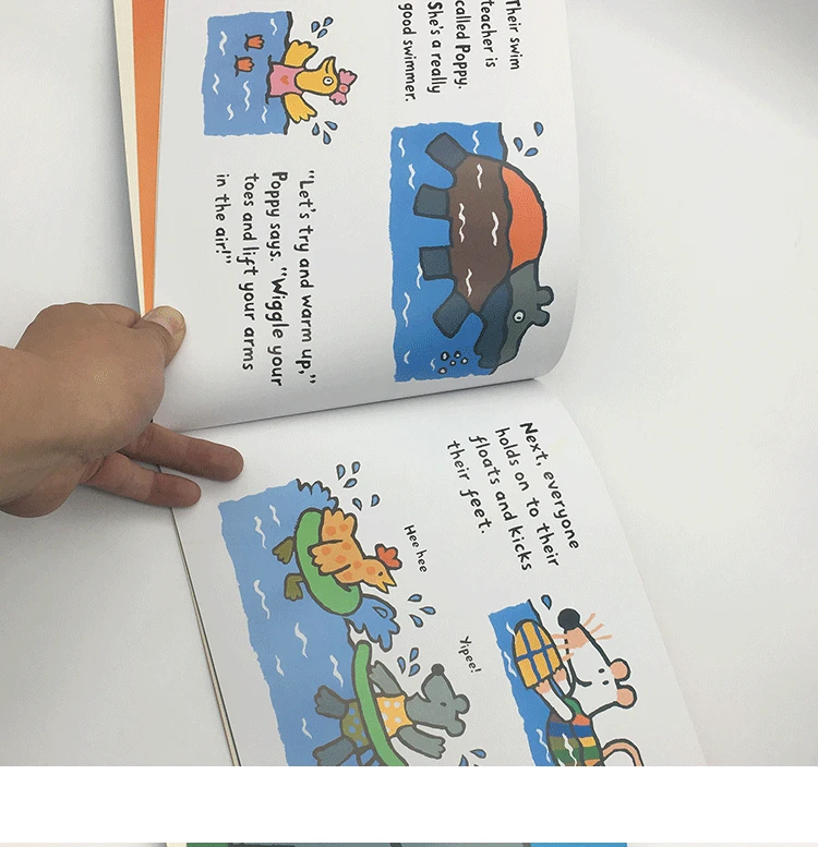 Maisy учится плавать первый опыт английская история картина книга дети учатся