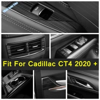 black interior armrest window door handle bowl air vent shift stall paddles cup frame trim for cadillac ct4 2020 2022