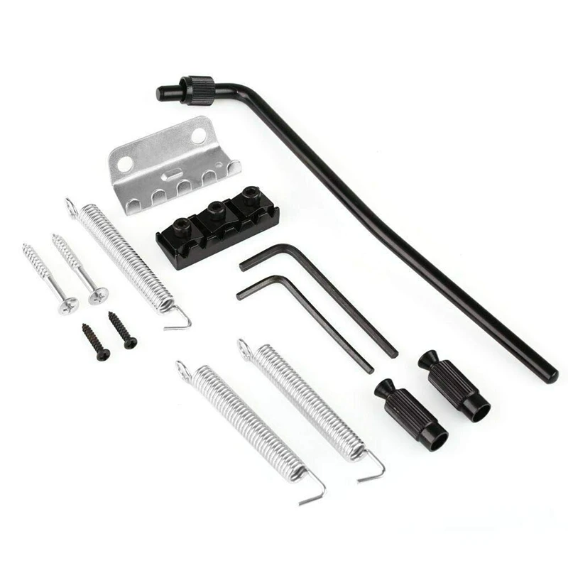 

Electric Guitar Tremolo Bridge Assembly Double System Parts 2 Point St Strat Style Guitar Tremolo Bridge Locking System
