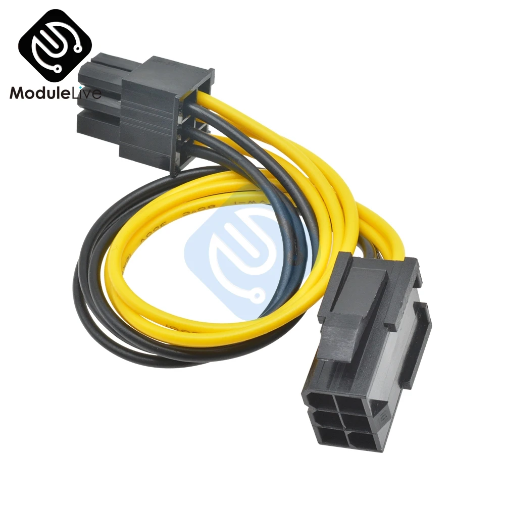 6 контактный Mini PCI E Male к Express Female удлинитель питания адаптер шнур