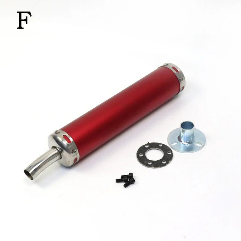 7 цветов 50-250 куб. См Универсальный мотоциклетный гоночный выхлопной глушитель бесшумный Глушитель 2-тактный выхлопной глушитель для мотоцикла