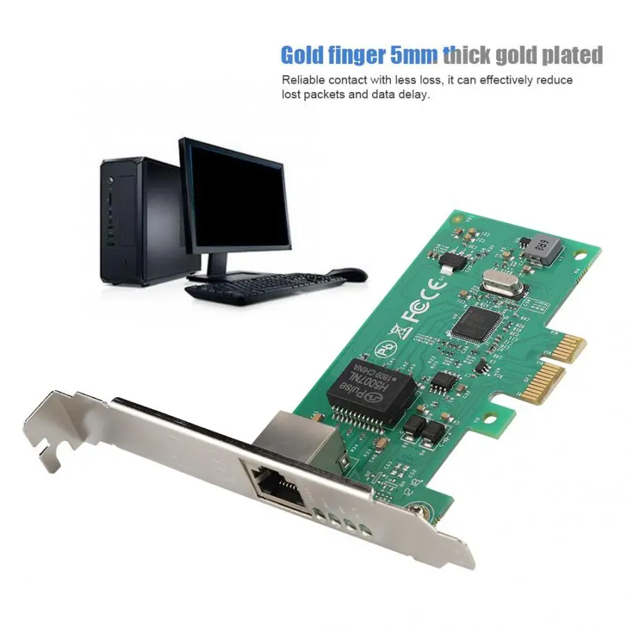 Сетевая карта pci для Intel 82574-S Gigabit PCI-E 1X интерфейсная маленькая плата компьютера