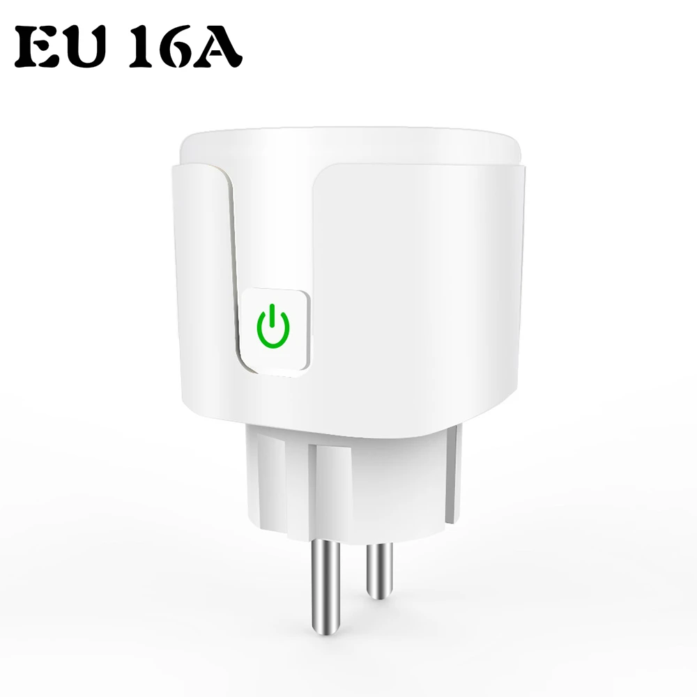 EU 16A Для Alexa Smart wifi штепсельная розетка ЕС вилка 10A 16A умный пульт дистанционного управления голосовым управлением таймер переключатель питания беспроводные электрические переключатели - Цвет: EU 16A