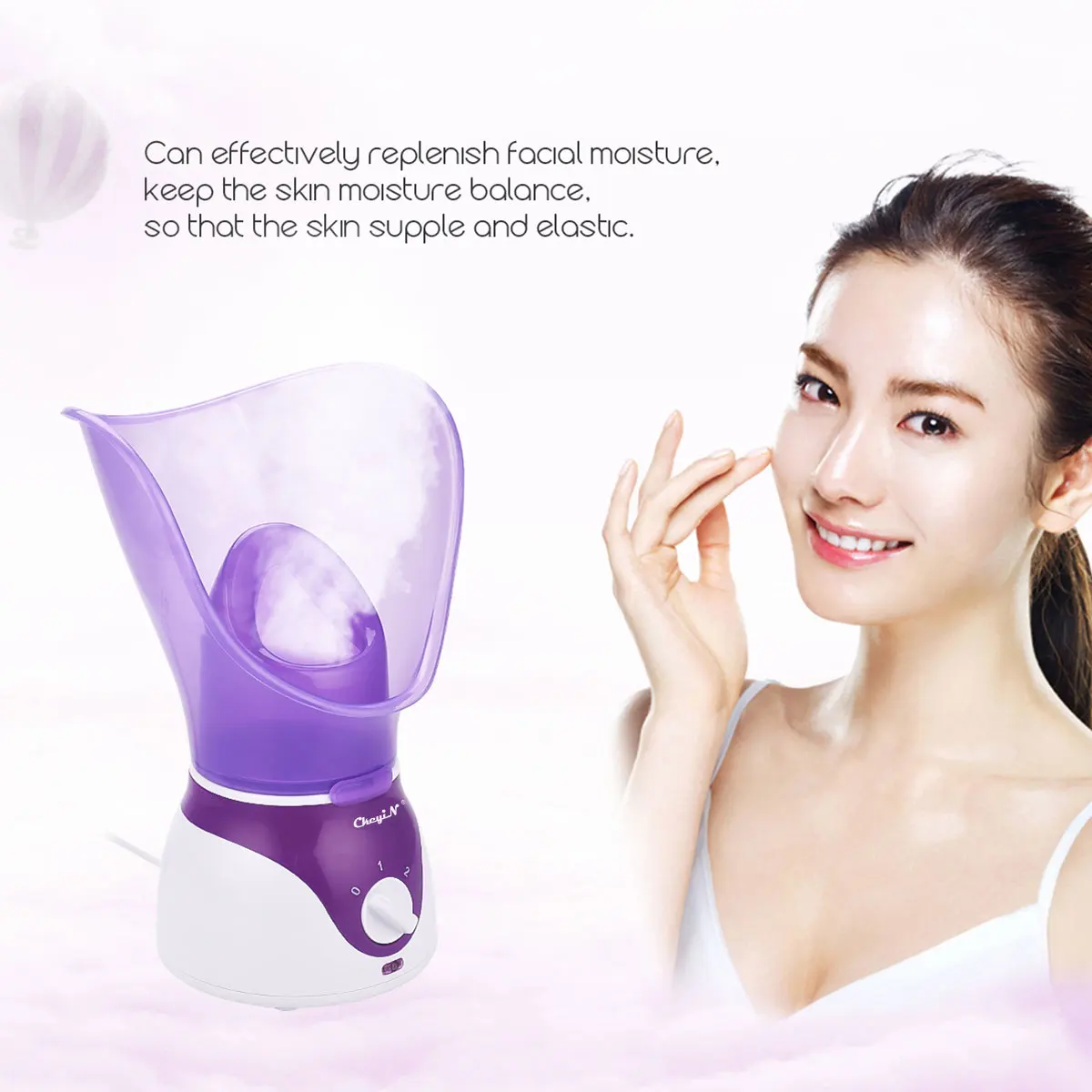 

CkeyiN Facial Beauty Steamer Deep Clean Mist Steam Sprayer Spa Skin Vaporizer Promote Blood Circulation Aromatheraphy Steamer45