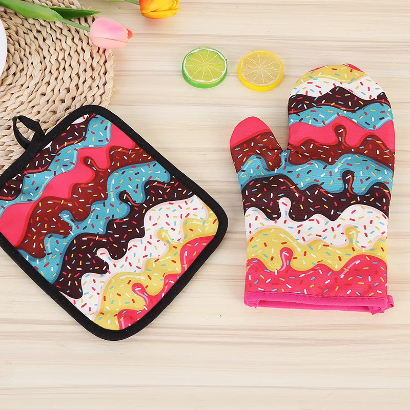 2 шт. шоколад микроволновая печь варежка прихватка формы для выпечки Белого и