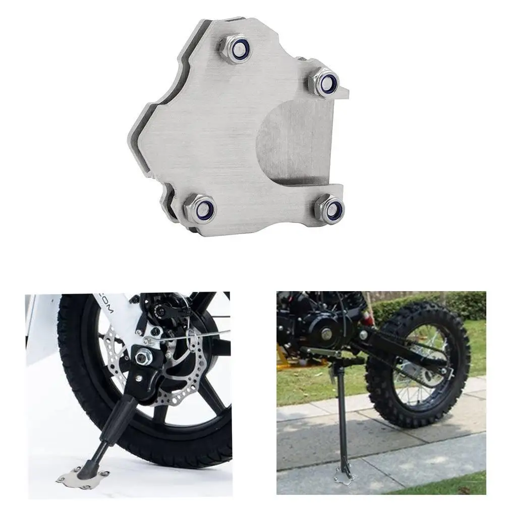 

Kickstand Extender Motorcycle Universal Foot Pad Motorcycle Kick Side Stand Enlarger Plate Pad Sidestand Parking Kickstand