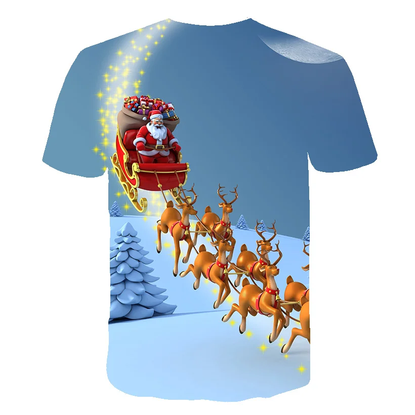 

2021 Christmas Halloween Clothes Anime Galaxy t shirt 3d Printing Funny Mens Womens T-Shirts Street Couple Party Tee Tops