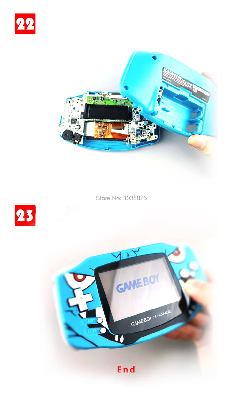 ЖК-экран V2 сменные комплекты для kingd GBA Подсветка ЖК-экран 10 уровней высокая яркость ips ЖК-экран V2 игровая приставка GBA