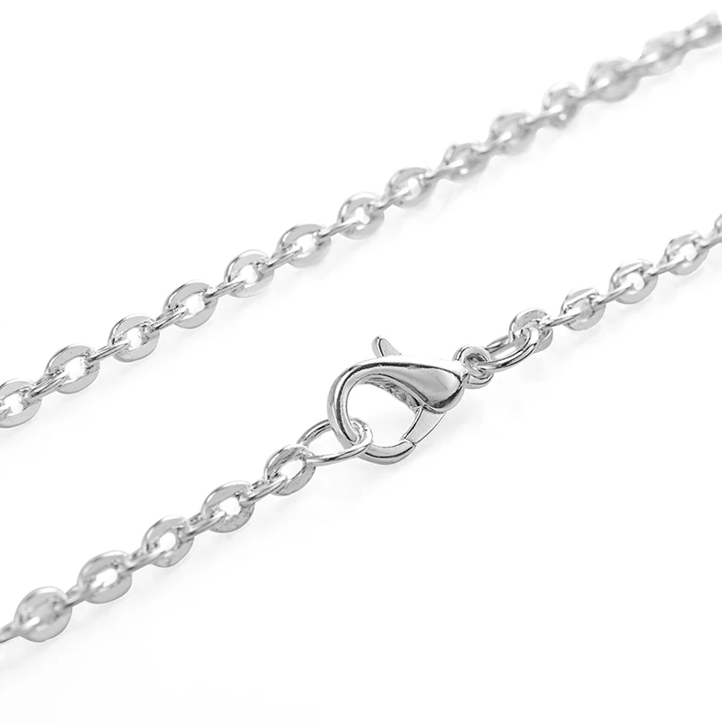 Плоские посеребренные золотистые латунные серебристые Кабельные цепи для