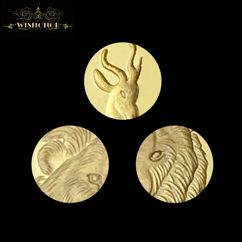 Бесплатная доставка позолоченный брусок с изображением южноафриканского короля