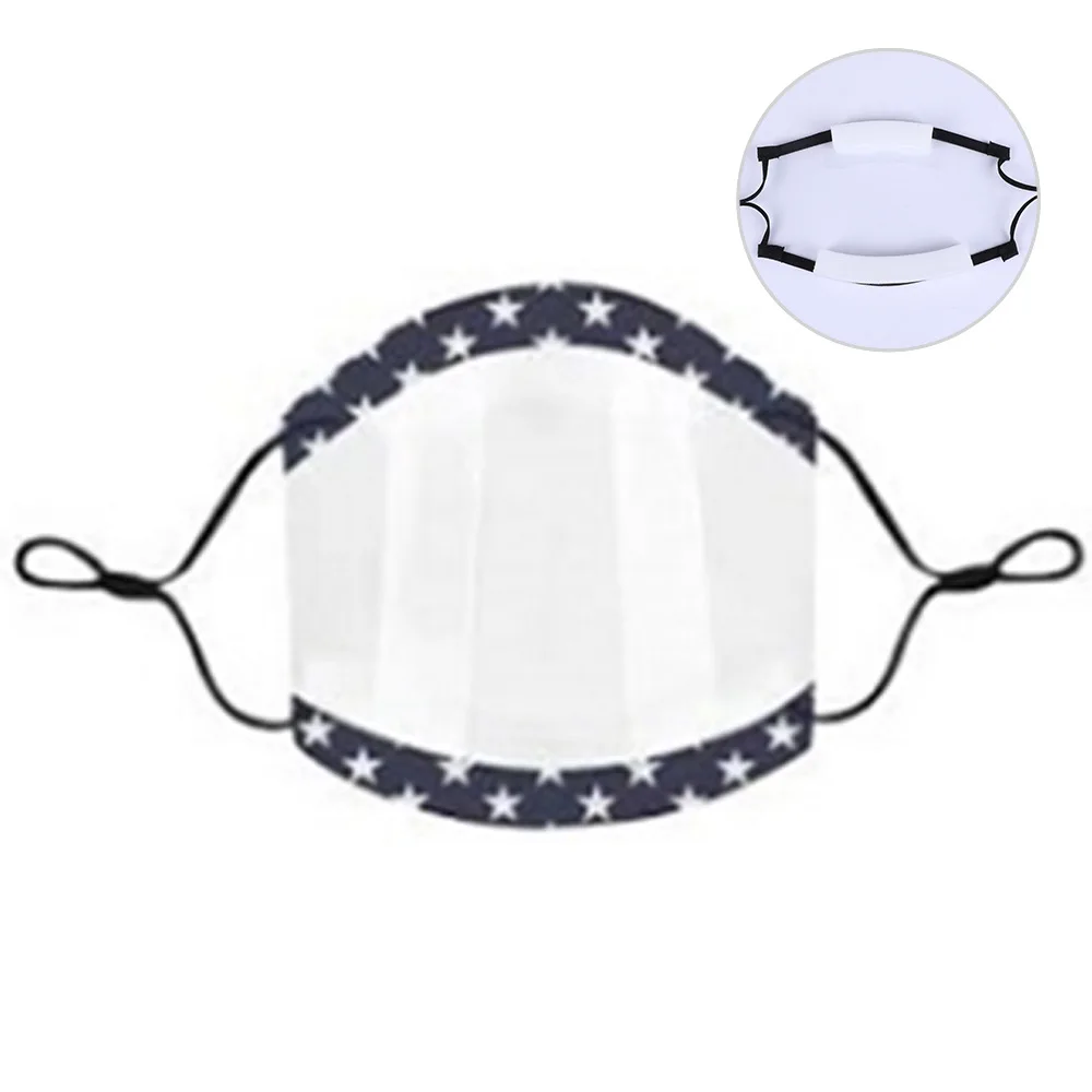 

PVC Washable Reusable Silicone Mouth Mask Face Protective Shield Transparent Dustproof Anti-Haze Breather Masks