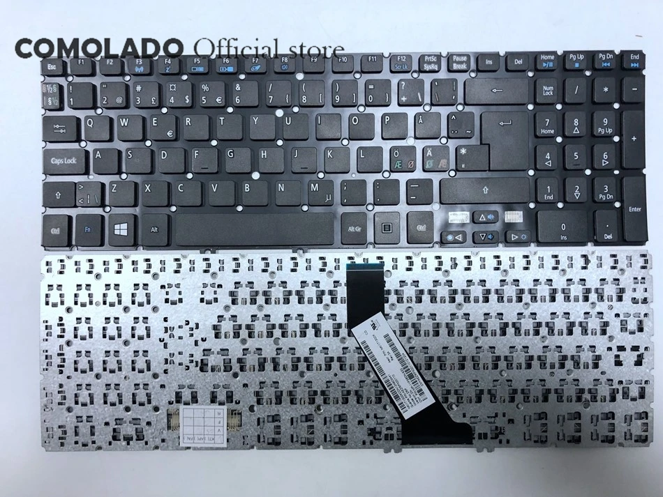 Nordic Russian Laptop Keyboard For Acer Aspire V5 V5-531 V5-531G V5-551 V5-551G V5-571G V5-571P V5-571PG V5-531P | Компьютеры и офис