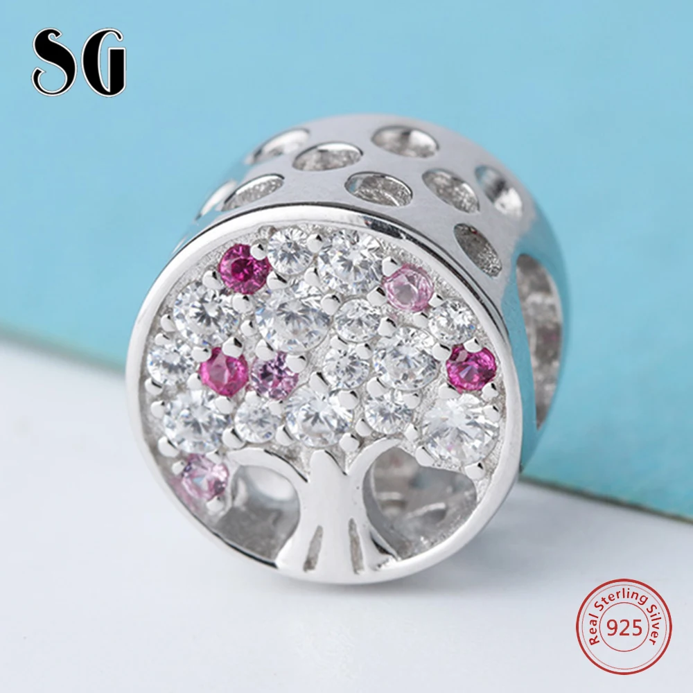 925 стерлингового серебра древо жизни кубического циркония соответственные