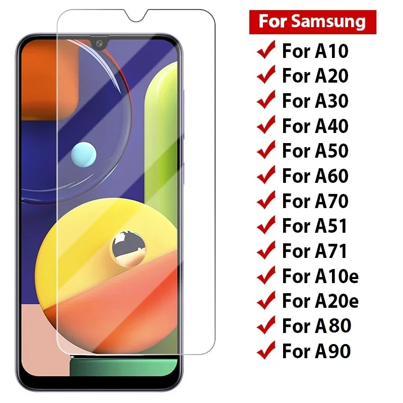 

Закаленное стекло для Samsung Galaxy A10 A20 A20E A30 A40 A50 A51 A60 A70 A71 A80 A90 M20, защита экрана