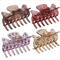 new hot selling european and american fashion fall resistant brown tendon small clip female hair accessories