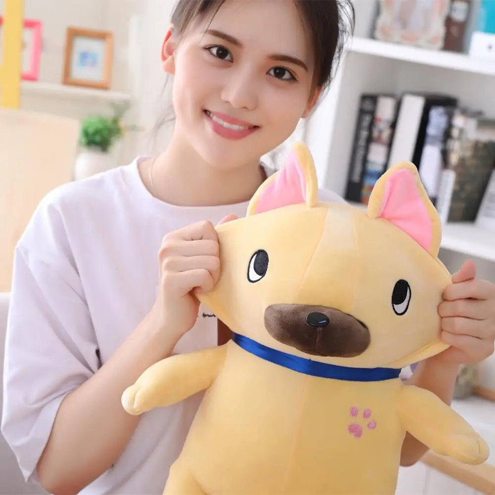 Новинка милая плюшевая игрушка 35 65 см с имитацией французского бульдога Мягкая