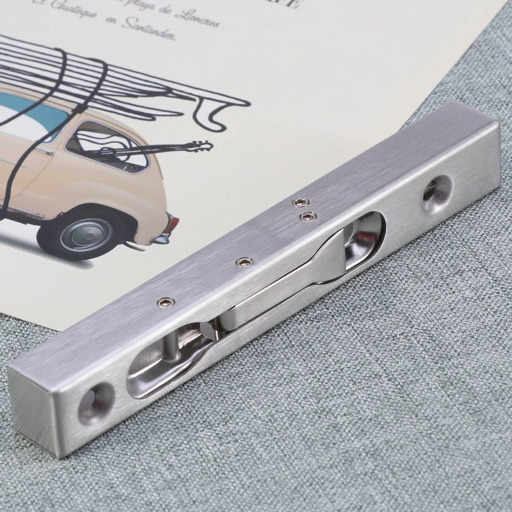 

6 inch Stainless Steel Safety Door Bolts Anti-Theft Lock Buckle Thickened Stainless Steel Fire Door (Silver)